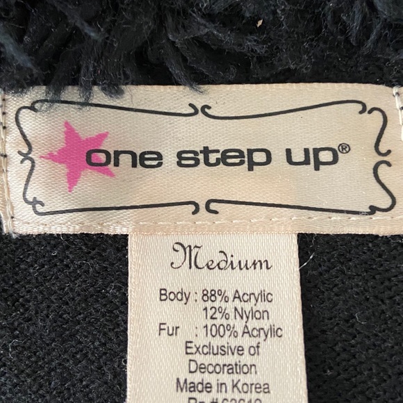 One Step Up Elegant Black Sweater - Picture 7 of 7